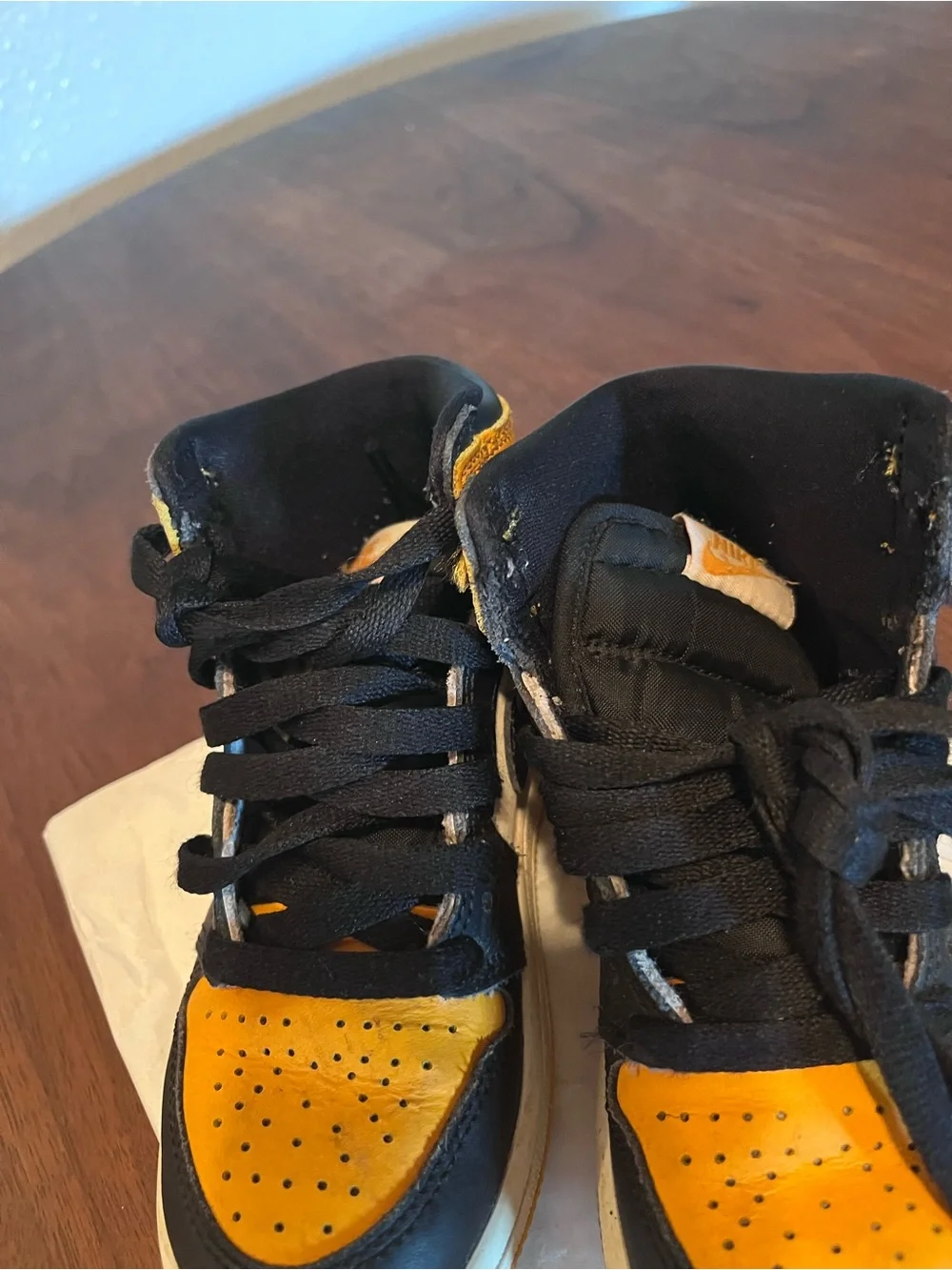 Little Kid's Jordan Kids 11.5C Mid Yellow Ochre/Black-White As Is